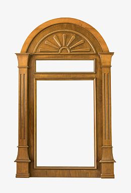 黄色手绘欧式拱门