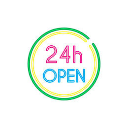 24小时营业店招牌