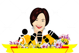 短发演讲美女