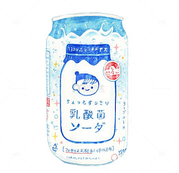 蓝色饮料乳酸菌周边