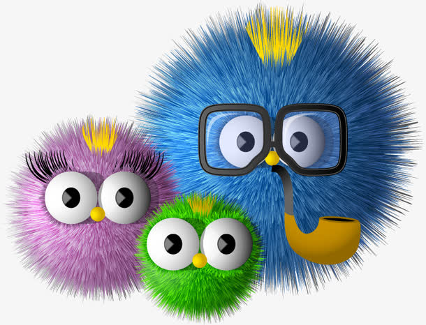 毛球png矢量素材