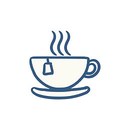 手绘简约茶杯袋泡茶