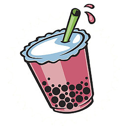 奶茶手绘一杯