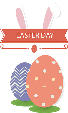 复活节彩蛋宣传标签装饰