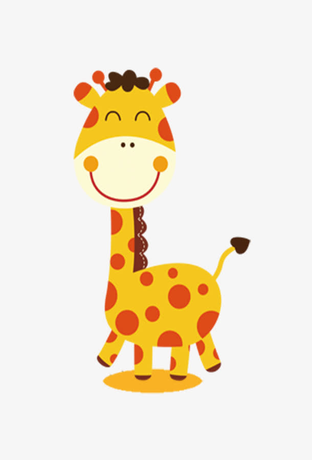 卡通动物长颈鹿