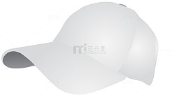 亮白色旅游帽