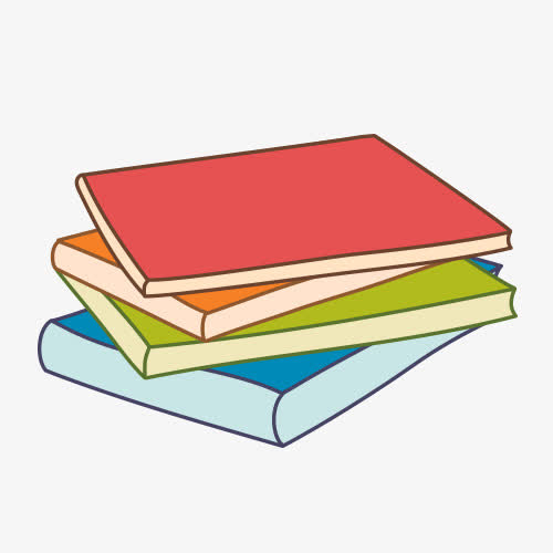 叠加的书本图片