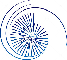 蓝色炫彩矢量图