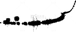 横向水墨笔刷
