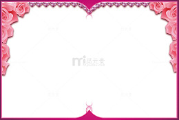 婚庆红色装饰边框