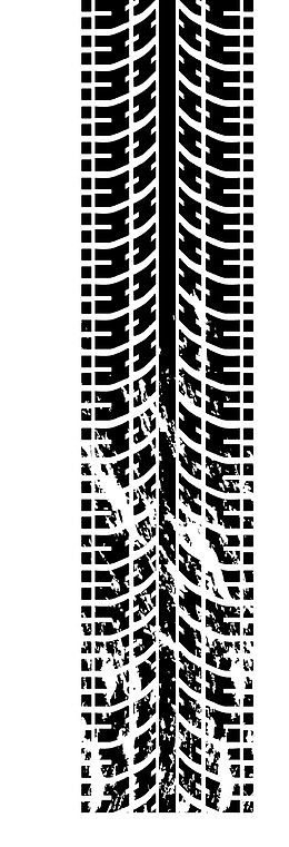 密集的轮胎痕迹图