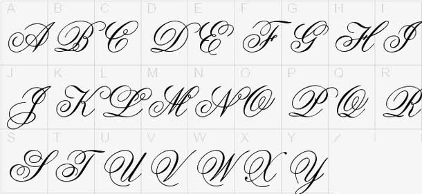 英文字母艺术字