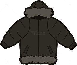 纯黑色鸭绒羽绒服外套