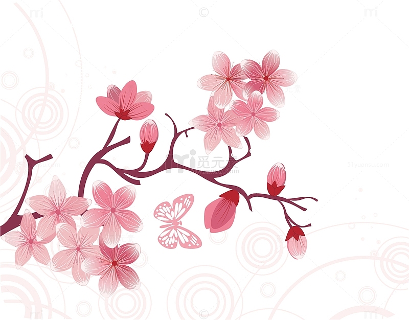 樱花节花纹