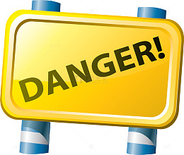 卡通牌子danger