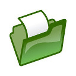绿色图标打开文件夹
