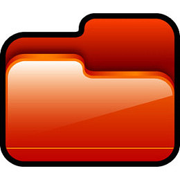 文件夹打开红色图标