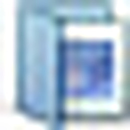 蓝色文件夹打开幻灯片图标