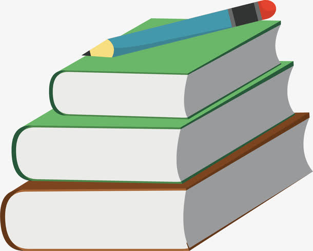 书本堆叠矢量素材免费下载_觅元素