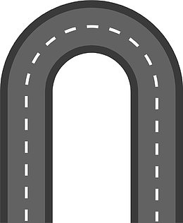 发夹路面
