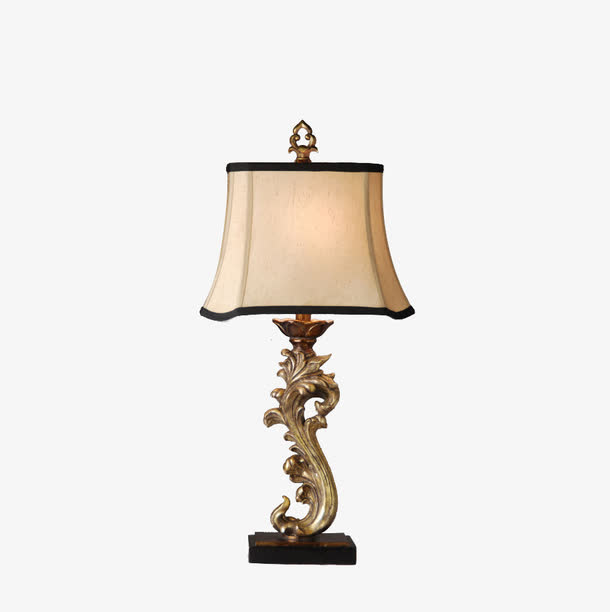 复古树脂台灯免抠素材免费下载_觅元素51yuansu.com