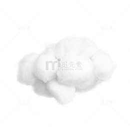 一团白色的棉花