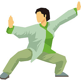 打太极的男子