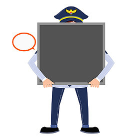 警官的小黑板