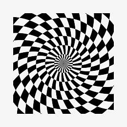 黑白几何旋转纹理图