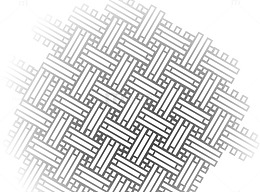 井字草席装纹理
