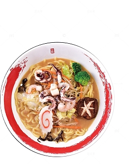 日式海鲜拉面