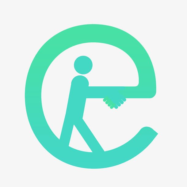 绿色渐变医院挂号图标