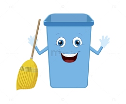 卡通垃圾桶清洁卫生
