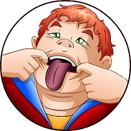 一个调皮的男孩子