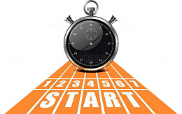 手绘跑道计时器