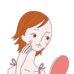 照镜子的女人
