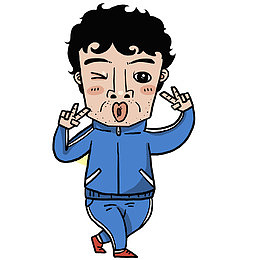 比胜利手势的人物