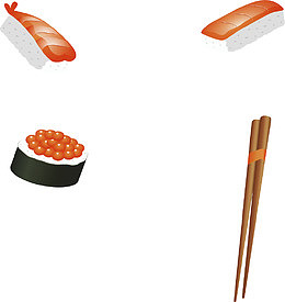 日式寿司边框