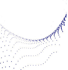 深蓝色波点花纹