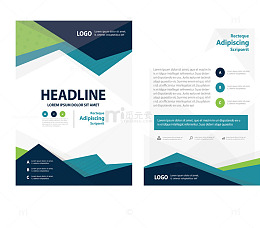 深蓝色商务宣传单