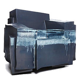 深蓝色方形椅子