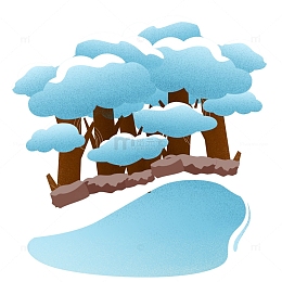冬季树木雪景