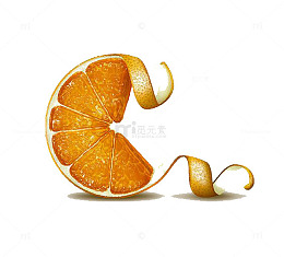 橙子免扣PNG