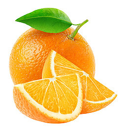 橙色香甜水果切碎的奉节脐橙实物