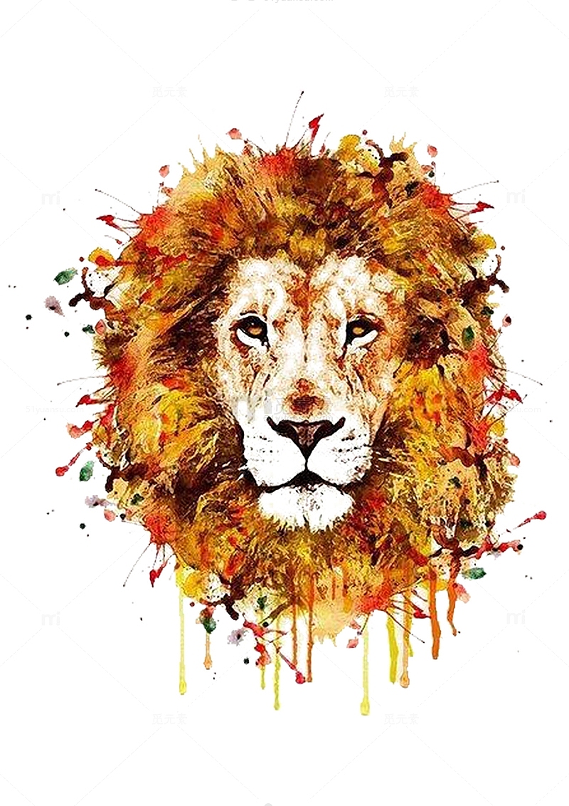 抽象狮子
