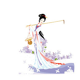 黛玉葬花插图