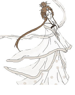 卡通古风美女