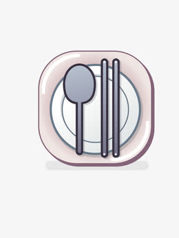 手绘卡通筷子矢量图