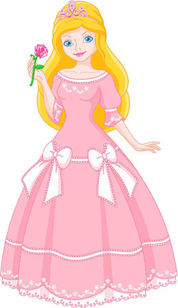 拿着花朵的女孩