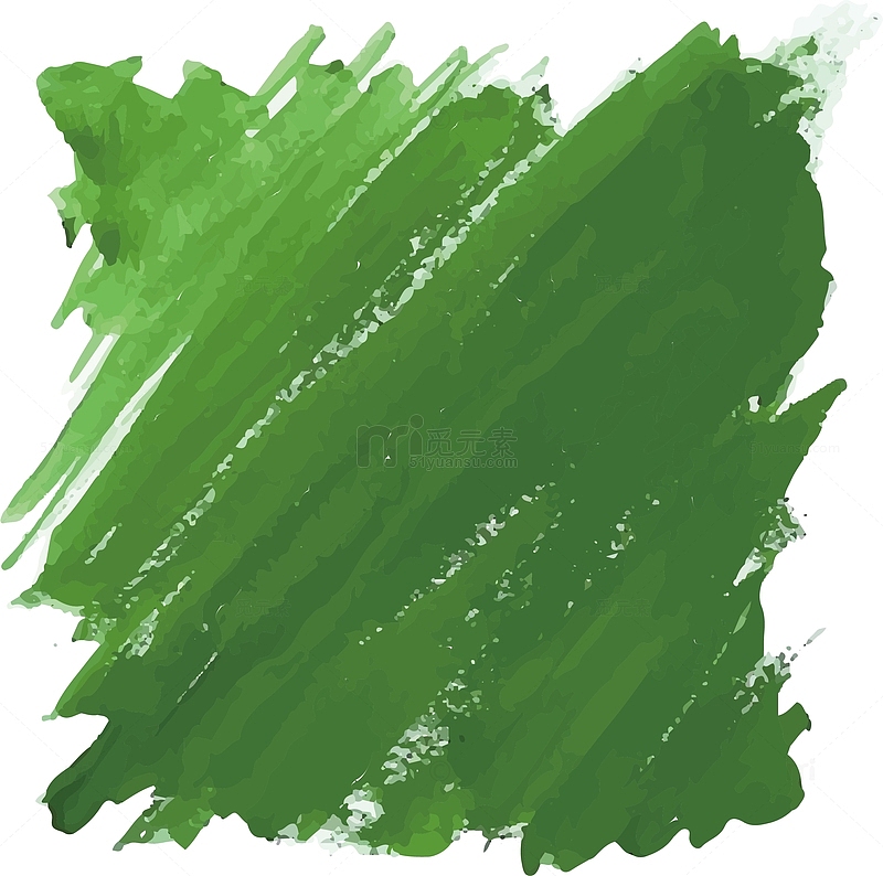 草绿色手绘笔刷